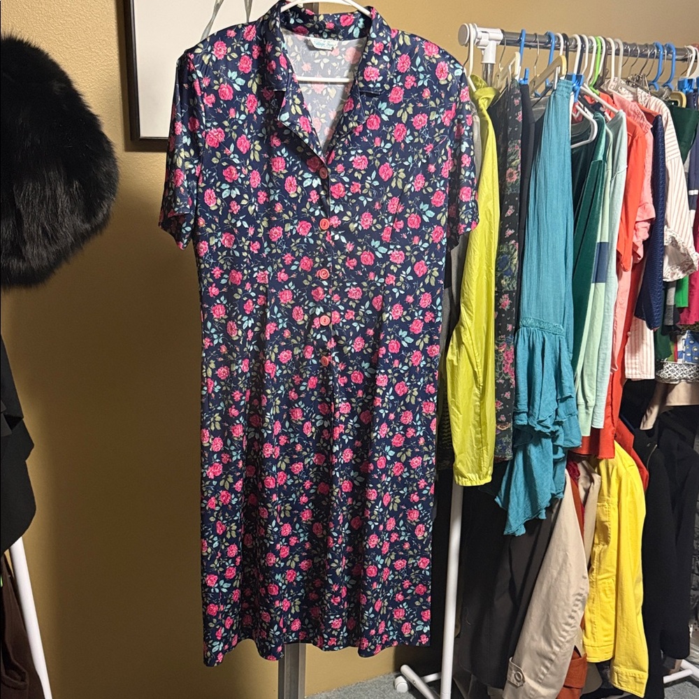 Floral Navy Dress